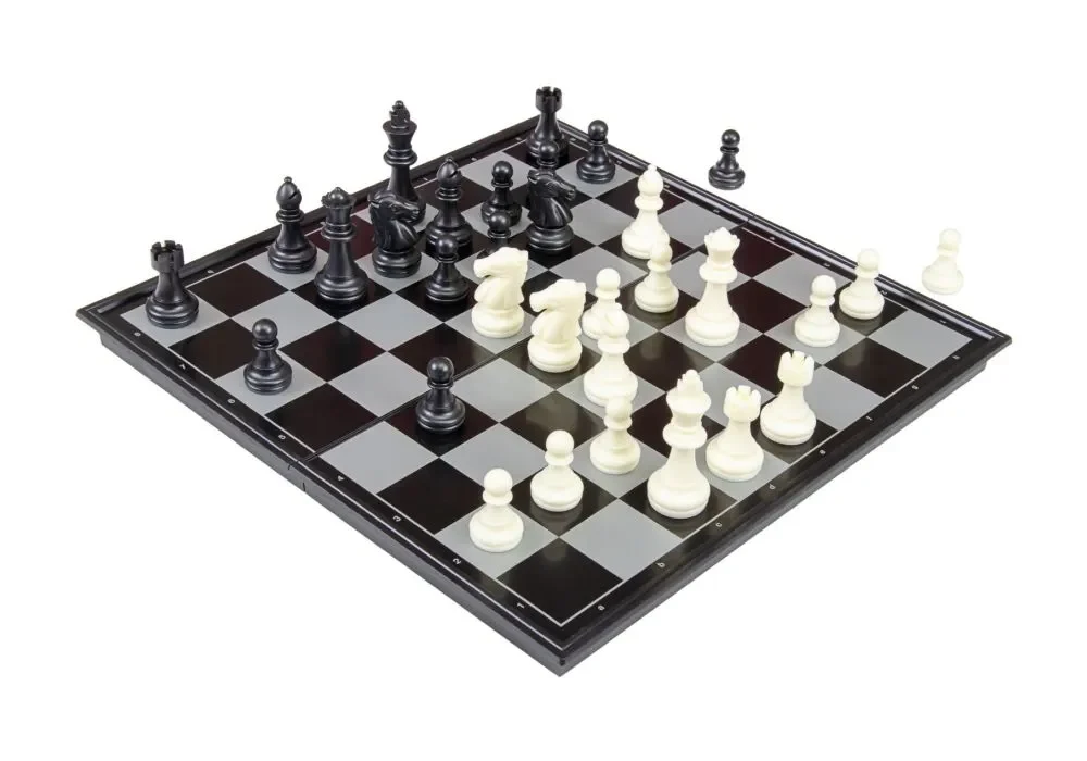 12″ Folding Magnetic Chess and Checkers