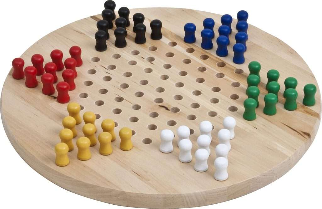 Round Wood Chinese Checkers