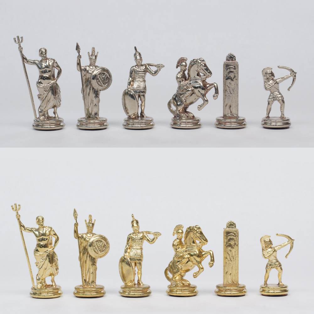 Greek Mythology Metal Chess Pieces