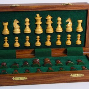 10" Folding wood Magnetic Chess