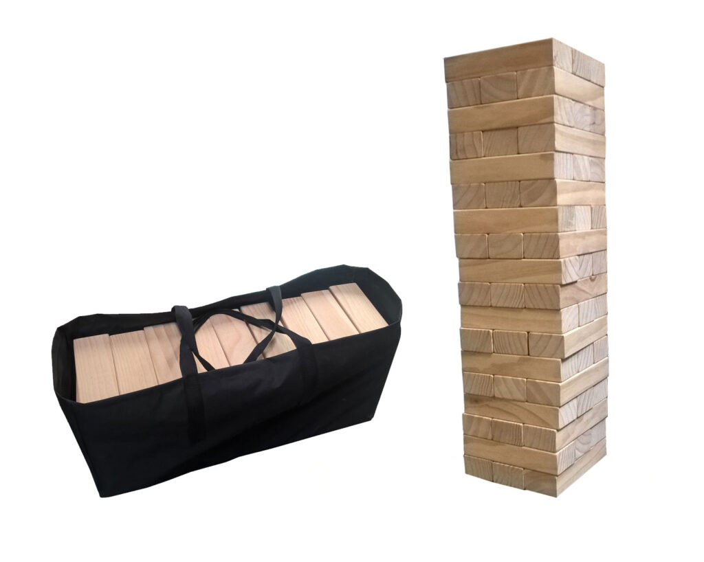 Giant Wood Block Stacking Game