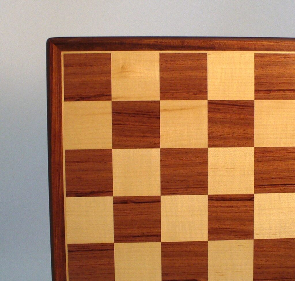 Padauk and Maple Veneer Chess Board