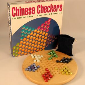 12" Wood Round Chinese Checkers