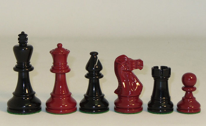 Black and Red Classic Chessmen