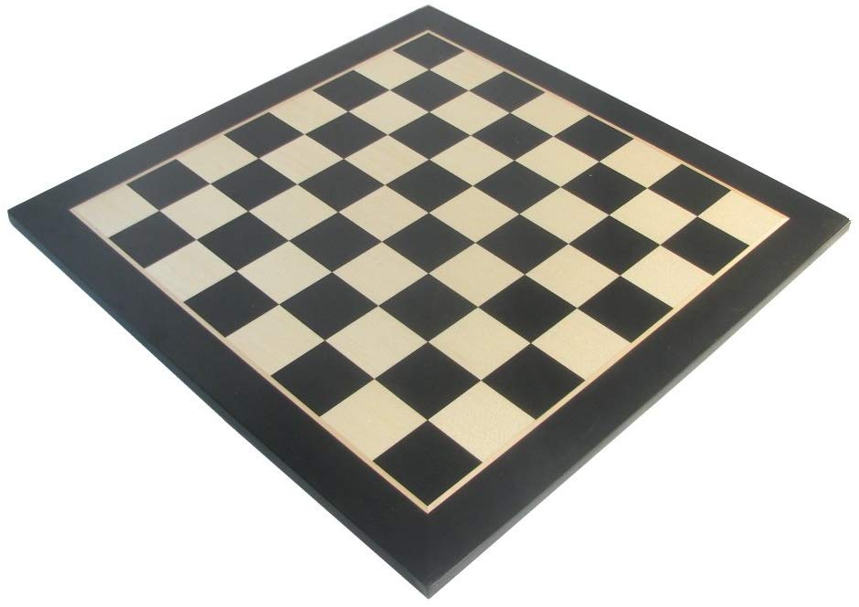 Glossy Black and Sycamore Chess Board