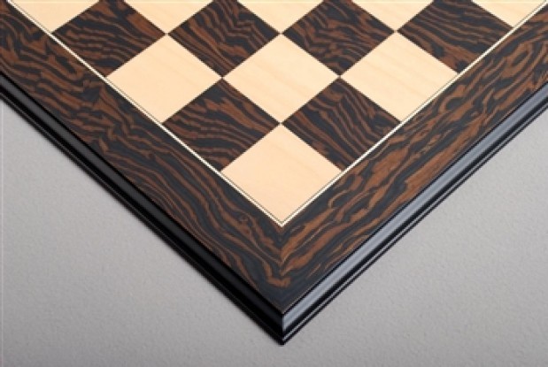 Tiger Ebony and Maple Standard Chessboard