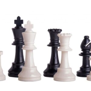 Triple Weighted Regulation Plastic Chess Pieces
