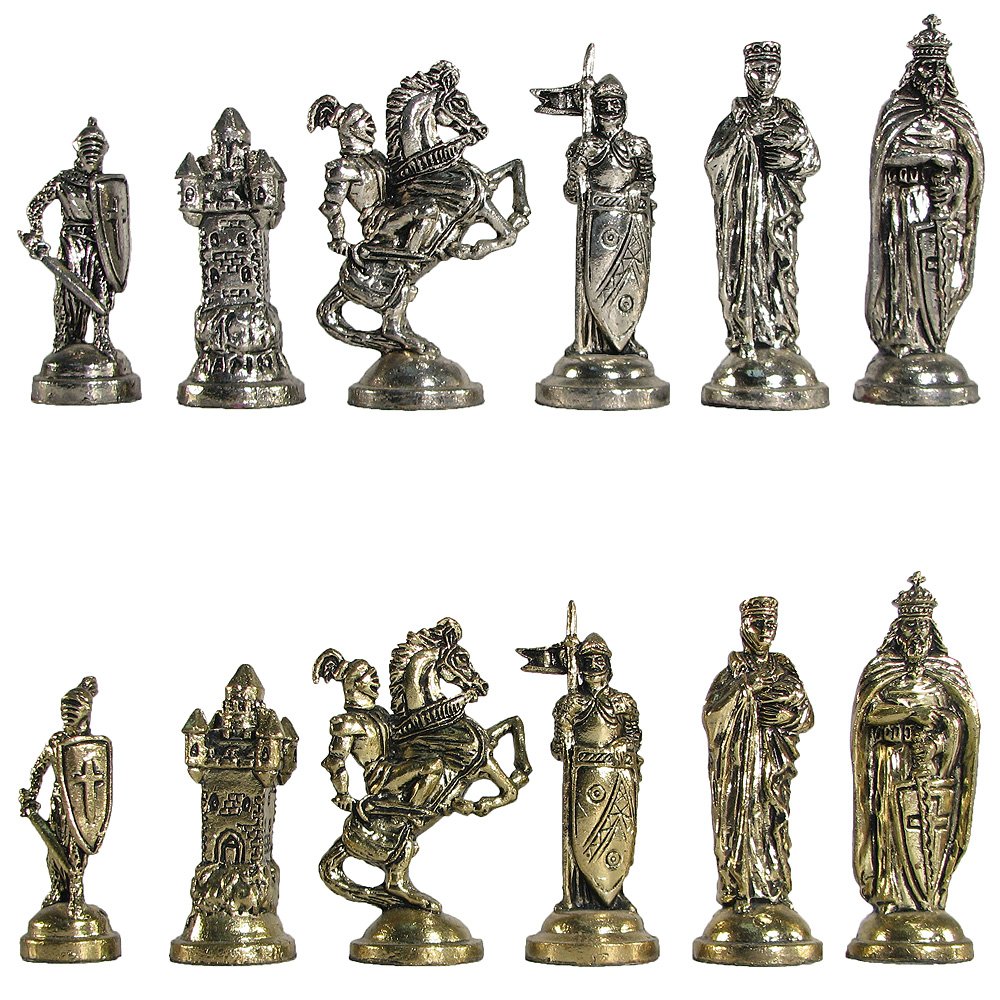 Crusaders Metal Chess Pieces