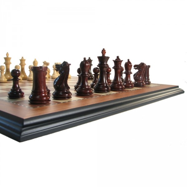 4″ Luxe Legionnaire Rosewood Chess Set