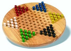 Round Wood Chinese Checkers