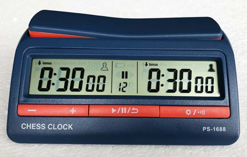 Chess Clock – 7.75″ Navy Blue Digital Chess Clock