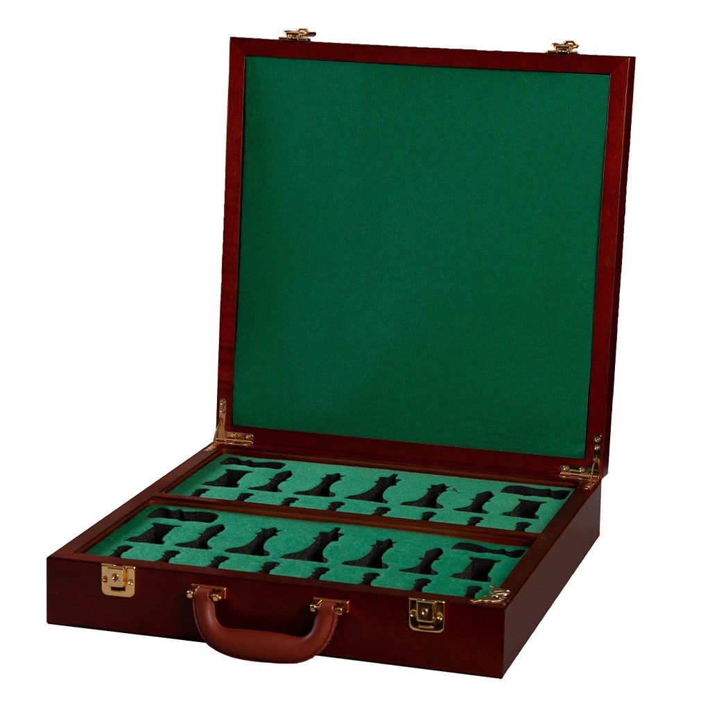 Fitted Briefcase Chess Box – Mahogany