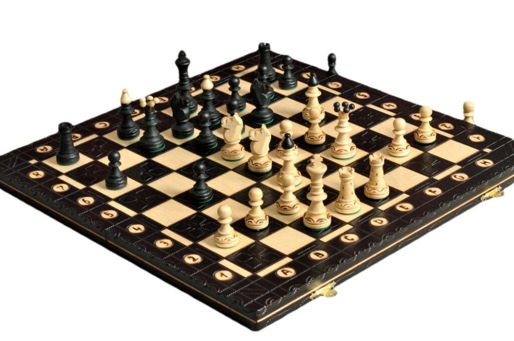 The Black Junior Chess Set