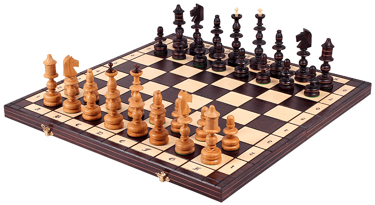 The Folding  Old Polish Chess Set