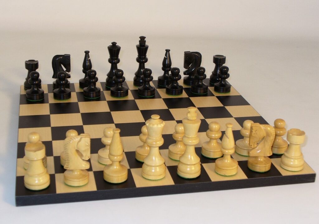 Black Russian Chess Set Combo