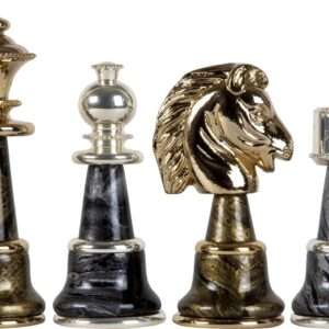 The Magnificent Solid Brass Wood Chessmen
