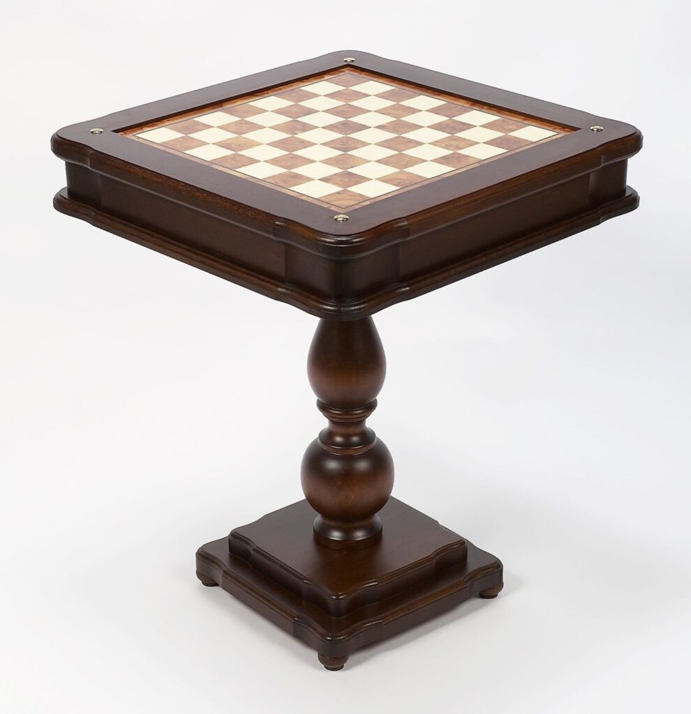 Backgammon, Chess, Checkers & Card Table From Italy