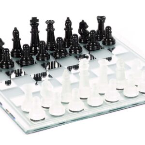 The Glass Chess Set With Board