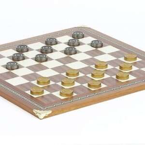 Metal Checkers and Mosaic Board