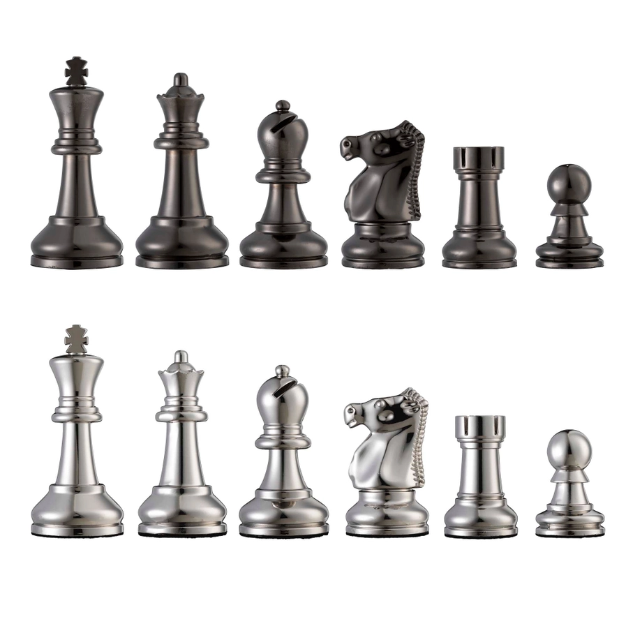 Bobby Fischer Metal Ultimate Chess Pieces, 3.75 in. King