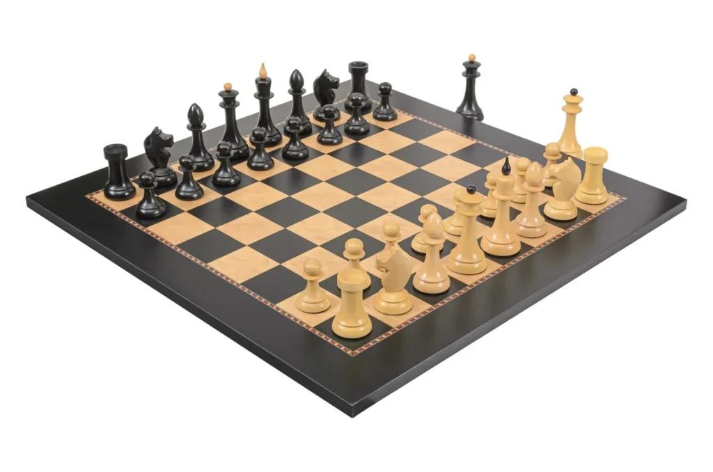 Rechapados Ferrer The Queen’s Gambit Chess Set and Board Combination