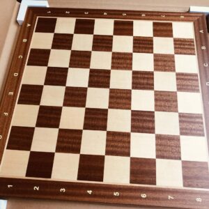 Mahogany Sapele Wooden Notation Chess Board